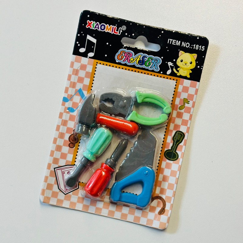 ⁦طقم محايات رصاص من 4 قطع على شكل أدوات وعدة صيانة⁩ - الصورة ⁦1⁩