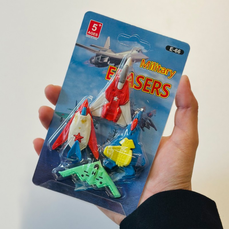 ⁦طقم محايات رصاص من 4 قطع على شكل طيارات⁩ - الصورة ⁦1⁩