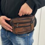 ⁦شنطة (حقيبة) كروس خصر جلد متعددة الألوان⁩ - الصورة ⁦2⁩