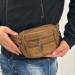 ⁦شنطة (حقيبة) كروس خصر جلد متعددة الألوان⁩ - الصورة ⁦4⁩