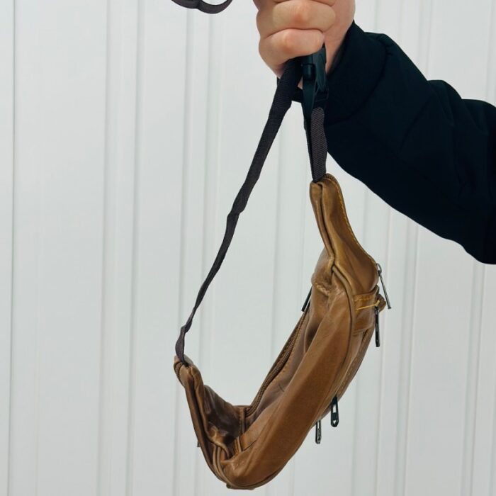 ⁦شنطة (حقيبة) كروس خصر جلد متعددة الألوان⁩ - الصورة ⁦7⁩