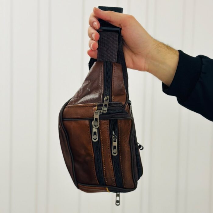 ⁦شنطة (حقيبة) كروس خصر جلد متعددة الألوان⁩ - الصورة ⁦12⁩