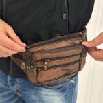 ⁦شنطة (حقيبة) كروس خصر جلد متعددة الألوان⁩ - الصورة ⁦13⁩