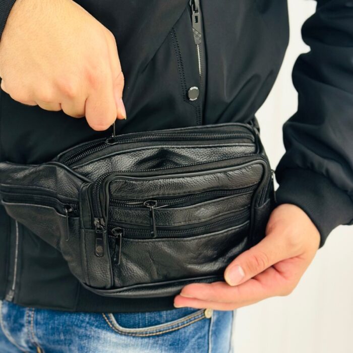 ⁦شنطة (حقيبة) كروس خصر جلد متعددة الألوان⁩ - الصورة ⁦14⁩