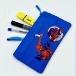 ⁦مقلمة قماش بتصميم ديزني رسمة سبايدر مان لون أزرق⁩ - الصورة ⁦2⁩