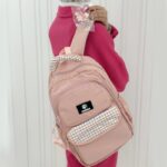 ⁦شنطة مدرسة 16 انش لون زهري⁩ - الصورة ⁦2⁩