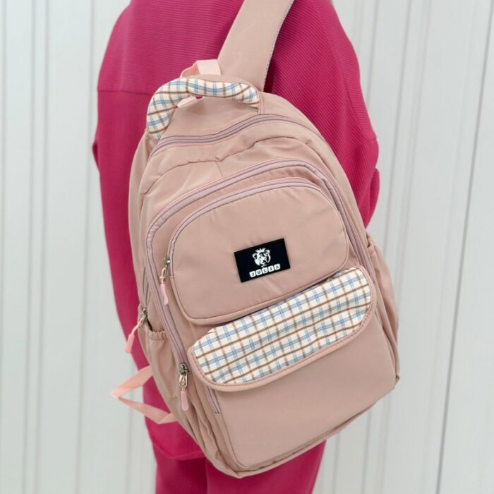 ⁦شنطة مدرسة 16 انش لون زهري⁩ - الصورة ⁦3⁩