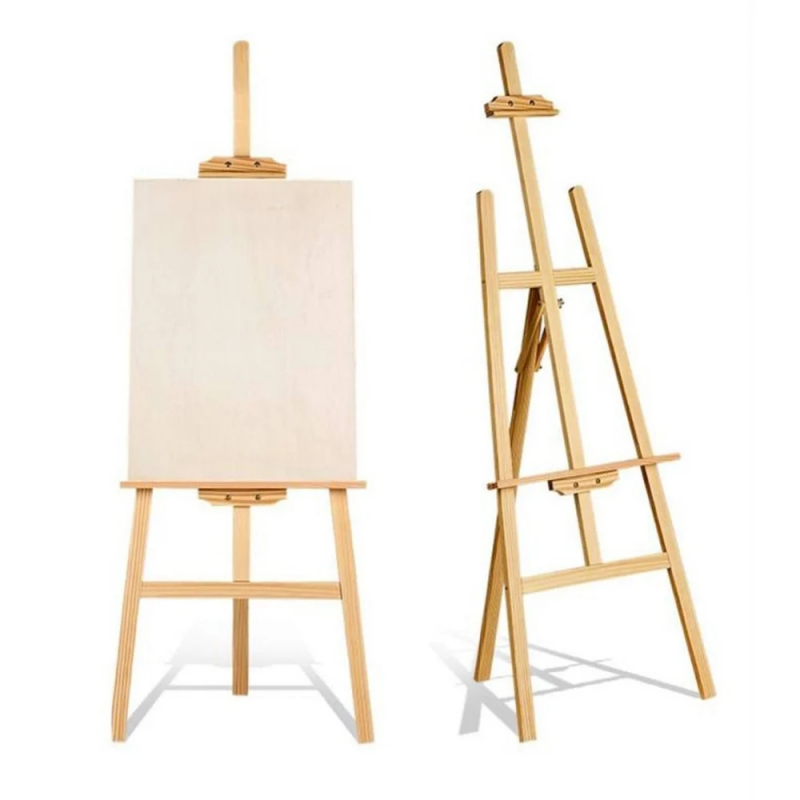 ⁦حامل كانفس خشبي ثابت ارتفاع 170 سم⁩ - الصورة ⁦1⁩