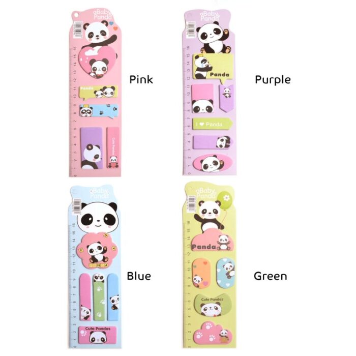 ⁦كرت ورق ملاحظات بتصميم دب باندا (قطعة واحدة)⁩ - الصورة ⁦5⁩