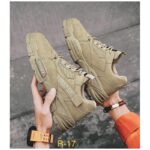 ⁦حذاء رياضي للرجال لون بيج- Fashion Men's Luxury Sport Mid-high Shoes⁩ - الصورة ⁦4⁩