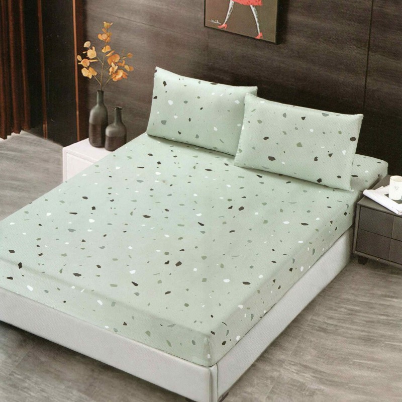 ⁦مفرد وجه فرشة + جوز وجه مخدات ) اخضر فاتح⁩ - الصورة ⁦1⁩