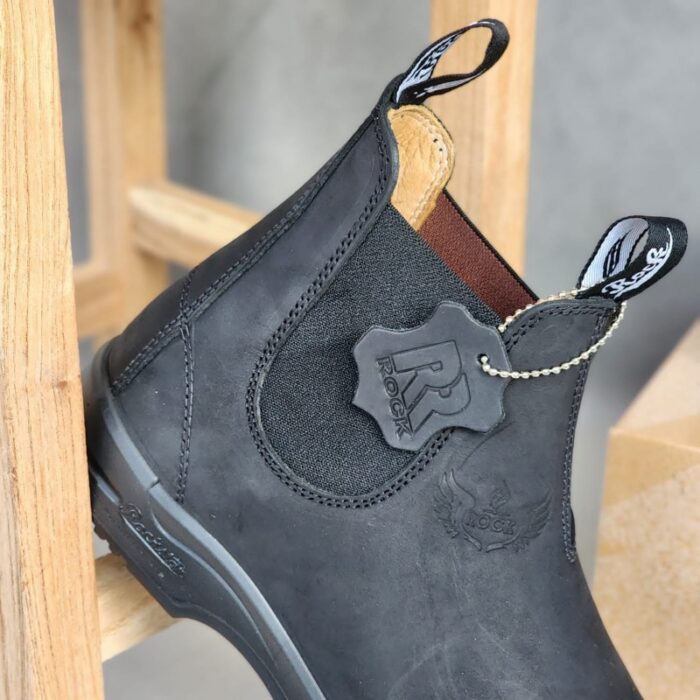 ⁦حذاء روك كاجوال ار اكس 555 بدون أربطة للرجال لون أسود- Rock Men's Casual RX 555 Shoes Black⁩ - الصورة ⁦2⁩