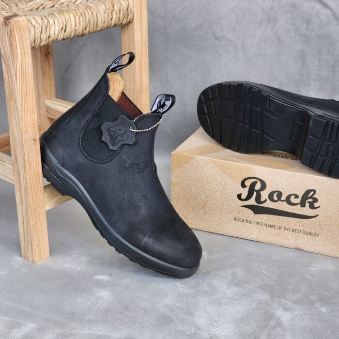 ⁦حذاء روك كاجوال ار اكس 555 بدون أربطة للرجال لون أسود- Rock Men's Casual RX 555 Shoes Black⁩ - الصورة ⁦4⁩
