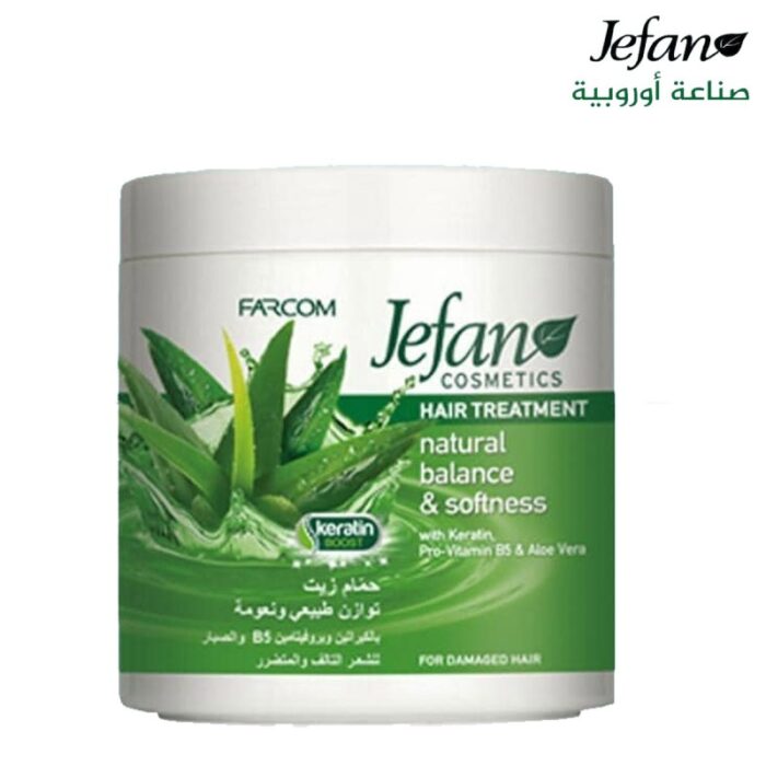 ⁦جيفان حمام زيت بالكيراتين وبرو فيتامين بي 5 والصبار للشعر التالف والمتضرر حجم 900 مل⁩ - الصورة ⁦2⁩