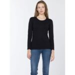 بلوزة كم طويل قطن ستاتي جودة عالية