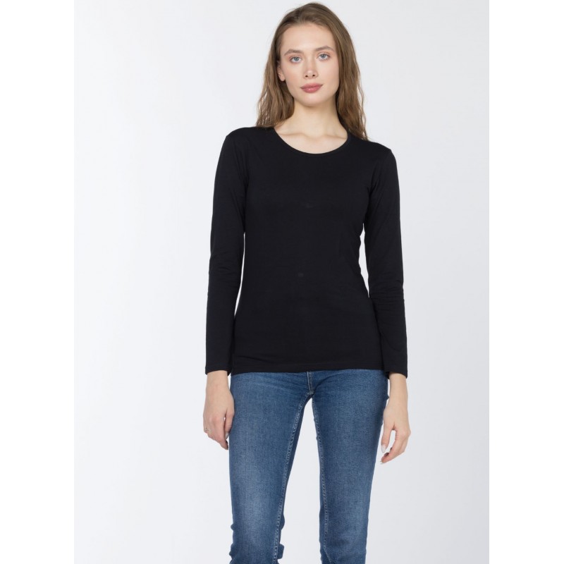 10327332_67db8a2ed70ad بلوزة كم طويل قطن ستاتي جودة عالية - الصورة 1