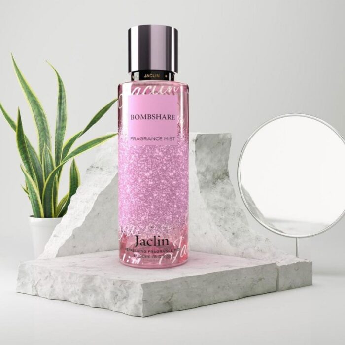 10327345_67db8a4198988 معطر جسم بخاخ بومبشير من جاكلين حجم 250 مل – BOMBSHARE Fragrance Mist By Jaclin 250Ml - الصورة 1