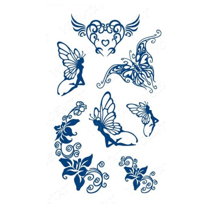 ⁦ورقة وملصق تاتو الكتف بعدة اشكال شبه دائم مقاوم للماء حجم 18×11 سم⁩ - الصورة ⁦2⁩