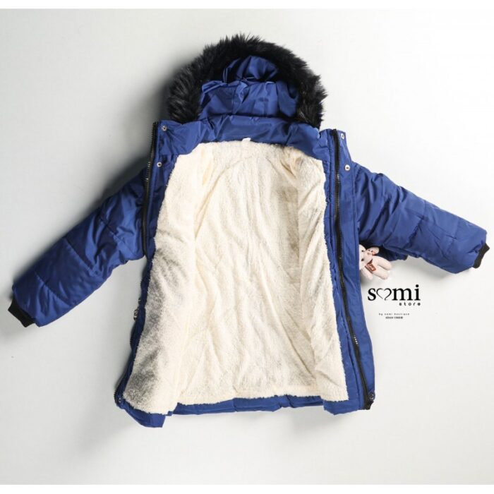 10327585_67db8b1b64439 سترة بوليستر مبطنة من الداخل للأطفال لون أزرق من Sami Boutique - الصورة 1