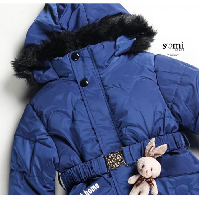 ⁦سترة بوليستر مبطنة من الداخل للأطفال لون أزرق من Sami Boutique⁩ - الصورة ⁦3⁩