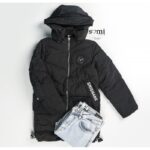 سترة بوليستر مبطنة من الداخل للشباب لون أسود من Sami Boutique