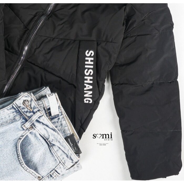 ⁦سترة بوليستر مبطنة من الداخل للشباب لون أسود من Sami Boutique⁩ - الصورة ⁦4⁩