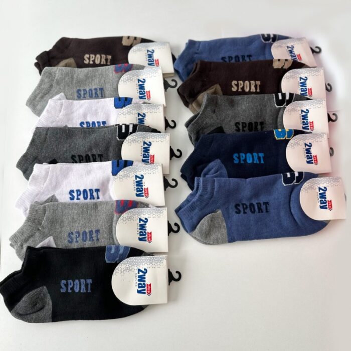 ⁦جوارب 2way للجنسين عدد 12 زوج ألوان متعددة- 2way Cushioned Low Cut Socks⁩ - الصورة ⁦3⁩