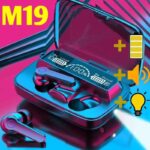 ⁦ايربود كشاف وبوربانك وشاشة Wireless Earbuds M19 V5.1⁩ - الصورة ⁦3⁩
