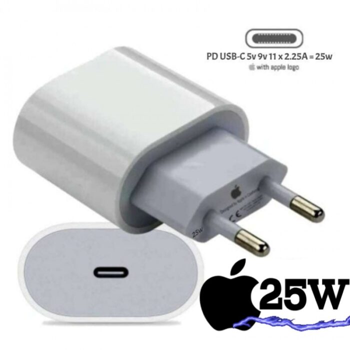 ⁦PD iphone charger 25w - عظمة شاحن ايفون 25 واط لها مدخل واحد⁩ - الصورة ⁦3⁩