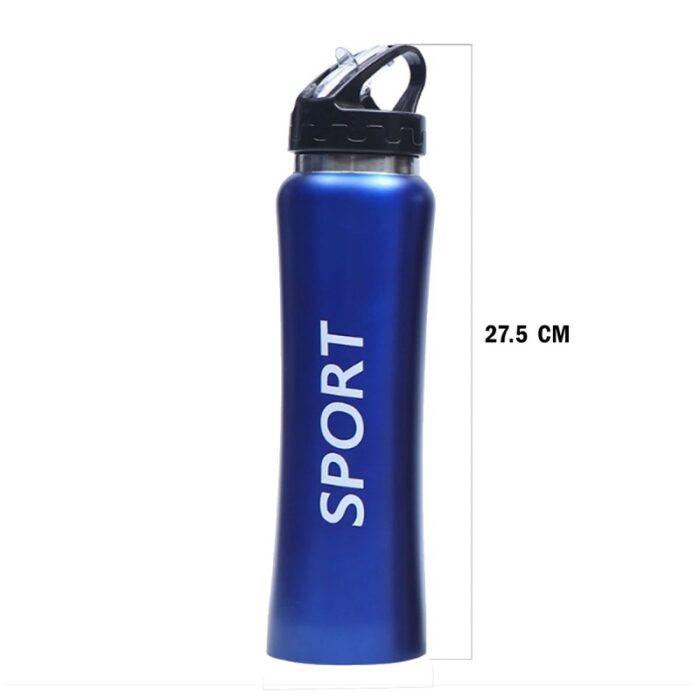 10327668_67db8b796d409 مطرة معدن مع مصاصة حجم 500 مل لون أزرق - الصورة 1