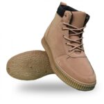 ⁦حذاء كاجوال شبابي ساق طويل للرجال لون بني فاتح⁩ - الصورة ⁦2⁩