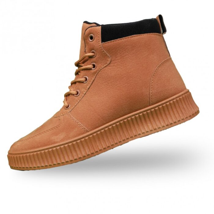 10327704_67db8b914c7d9 حذاء كاجوال شبابي ساق طويل للرجال لون عسلي غامق - الصورة 1