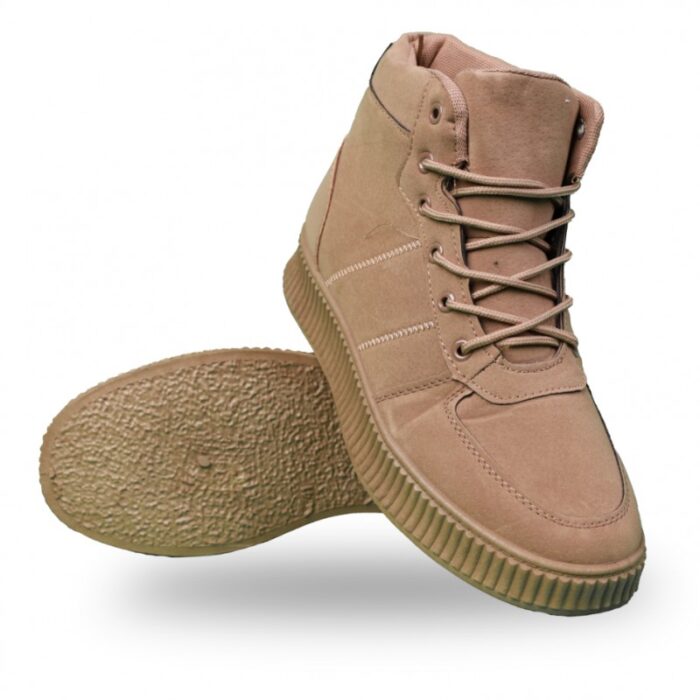 ⁦حذاء كاجوال شبابي ساق طويل للرجال لون بني⁩ - الصورة ⁦2⁩