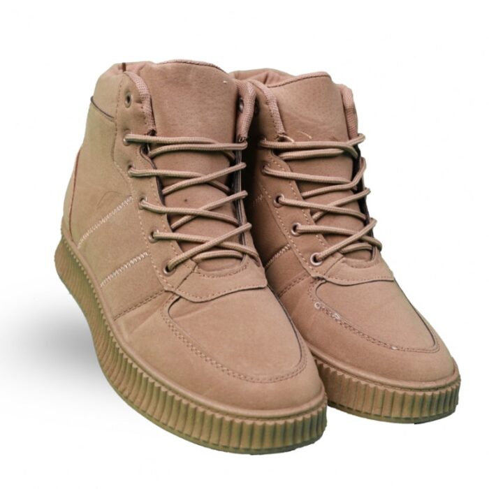 ⁦حذاء كاجوال شبابي ساق طويل للرجال لون بني⁩ - الصورة ⁦3⁩