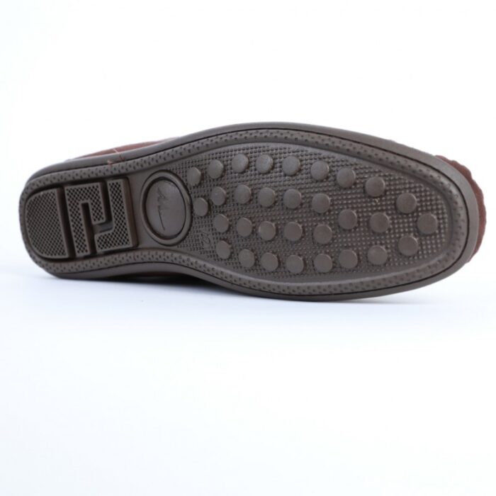 ⁦حذاء كاجوال شمواه للرجال لون بني غامق⁩ - الصورة ⁦2⁩