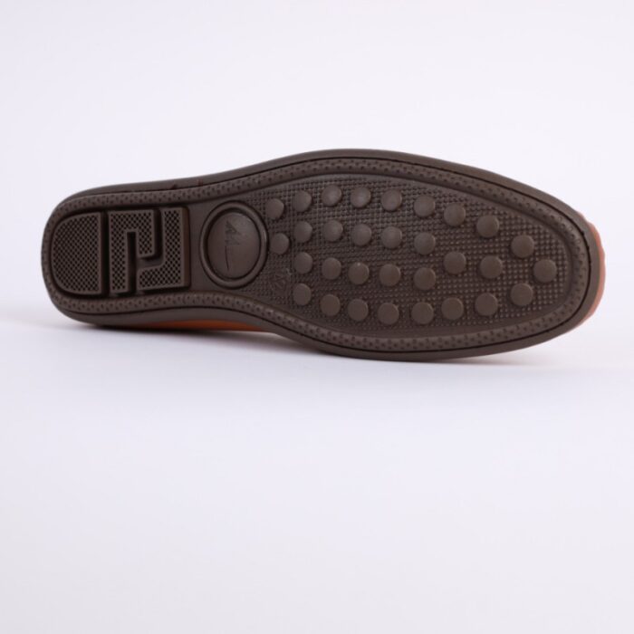 ⁦حذاء اليو كاجوال جلد من فينتو للرجال لون عسلي⁩ - الصورة ⁦2⁩