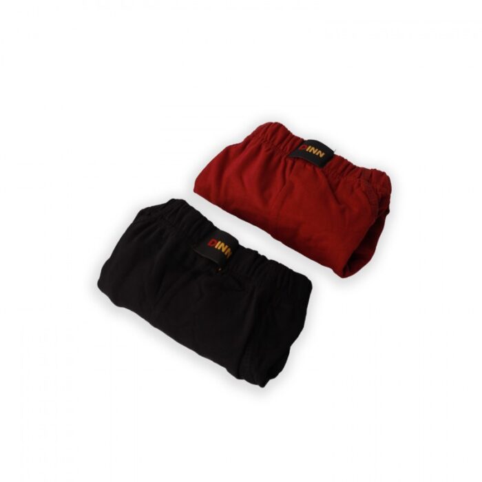 ⁦طقم سراويل داخلية رجالية مكونة من 2 قطعتين لون أسود وخمري⁩ - الصورة ⁦3⁩