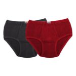 ⁦طقم سراويل داخلية رجالية مكونة من 2 قطعتين لون أسود وخمري⁩ - الصورة ⁦4⁩