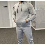 بجامة شتوية كاجوال بأكمام طويلة للرجال لون سكني من Sami Boutique