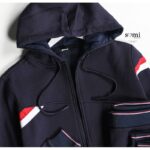 ⁦بجامة شتوية كاجوال بأكمام طويلة وسحاب للرجال لون كحلي من Sami Boutique⁩ - الصورة ⁦2⁩