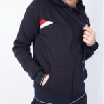 ⁦بجامة شتوية كاجوال بأكمام طويلة وسحاب للرجال لون كحلي من Sami Boutique⁩ - الصورة ⁦4⁩