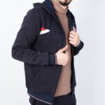 ⁦بجامة شتوية كاجوال بأكمام طويلة وسحاب للرجال لون كحلي من Sami Boutique⁩ - الصورة ⁦6⁩