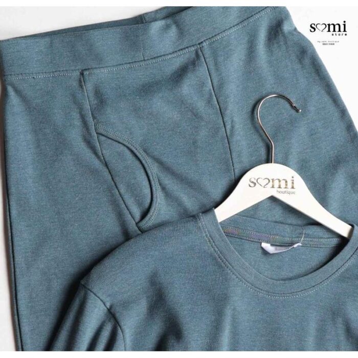 ⁦طقم داخلي رجالي لون بترولي من Sami Boutique⁩ - الصورة ⁦4⁩