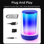 ⁦سماعة لاسلكية صغيرة لون أزرق⁩ - الصورة ⁦3⁩