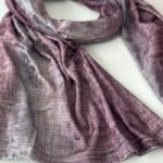 ⁦شال نسائي قماش لايكرا مقاس 170×68 سم موشح بألوان متعددة⁩ - الصورة ⁦2⁩