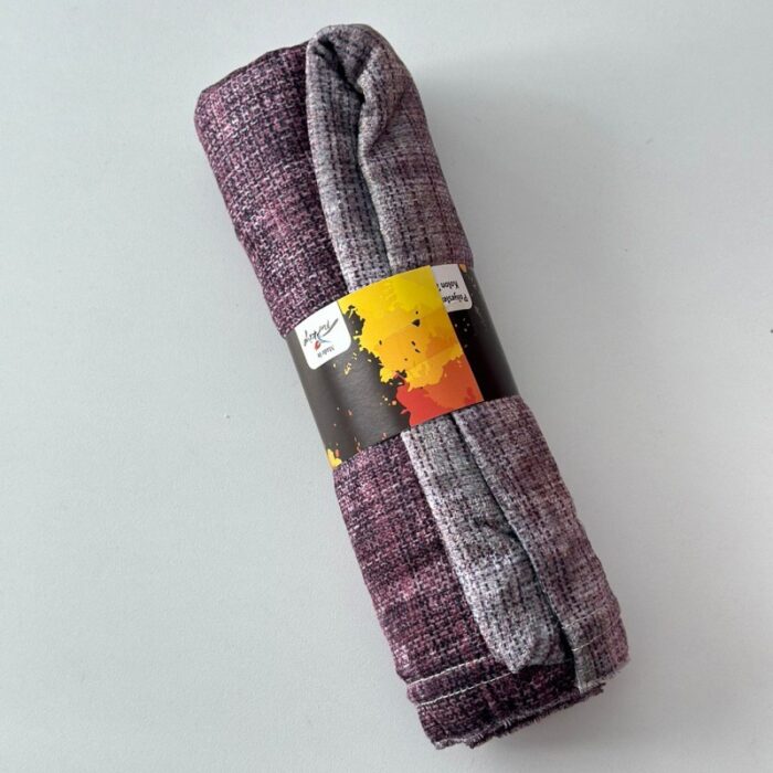 ⁦شال نسائي قماش لايكرا مقاس 170×68 سم موشح بألوان متعددة⁩ - الصورة ⁦5⁩