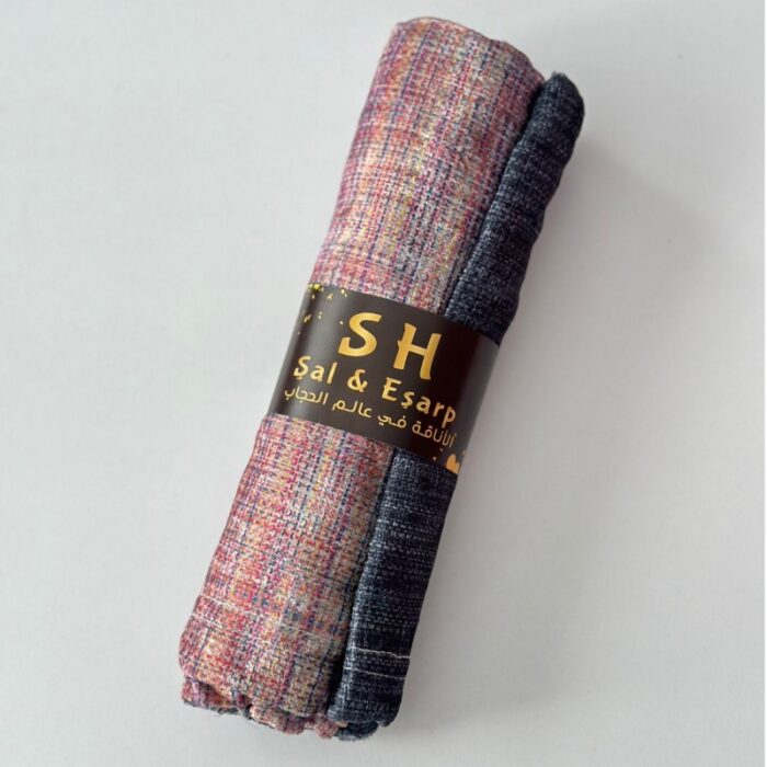 10327963_67db8c91c52b7 شال نسائي قماش لايكرا مقاس 170×68 سم موشح بألوان متعددة - الصورة 1