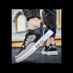 ⁦حذاء كاجوال جلد للرجال لون أسود وأبيض⁩ - الصورة ⁦11⁩