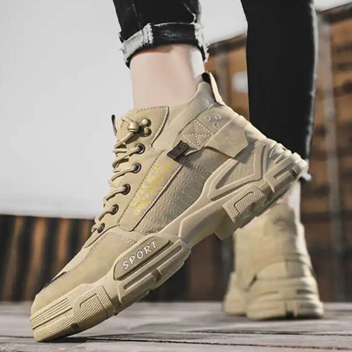⁦حذاء كاجوال للرجال لون بيج⁩ - الصورة ⁦3⁩
