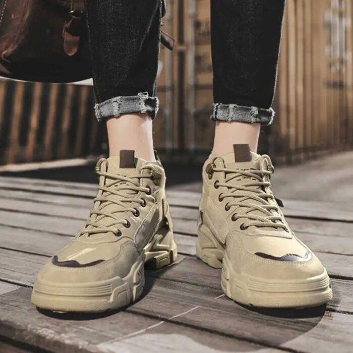 ⁦حذاء كاجوال للرجال لون بيج⁩ - الصورة ⁦4⁩